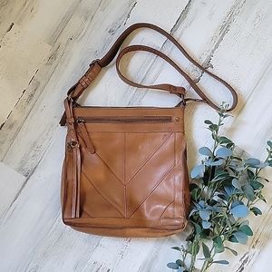 Lucky Brand Brown Leather Crossbody Bag